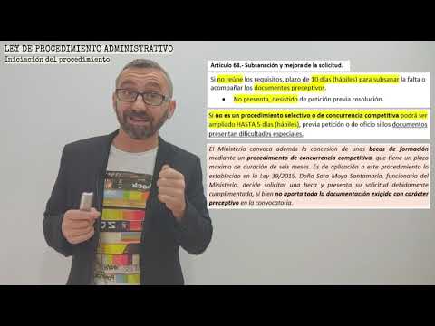 Ley 39/2015 - Procedimiento Administrativo 5a Parte - Iniciación del procedimiento