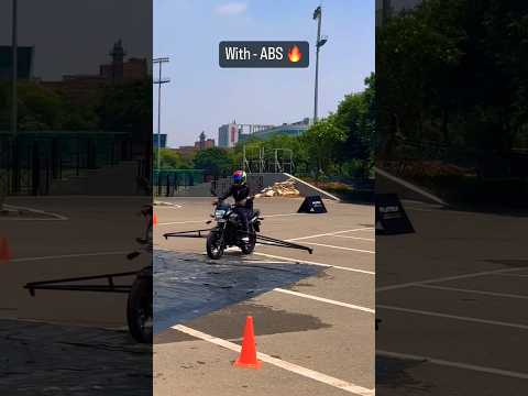 Difference between ABS vs Non ABS Brakes #shorts