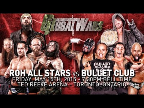 Bullet Club vs Team ROH Global Wars 2015 Highlights HD
