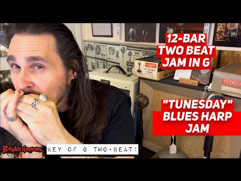 How To Not Suck with a Two Beat Blues in G!🎵- Blues Harmonica Jam  - Blues Harp Licks  Tunesday 100