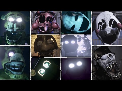 Final Nights 4 - All Jumpscares & Museum (Extras)