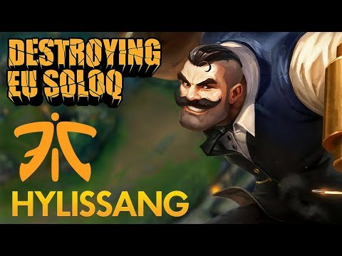 Destroying EU SoloQ: Fnatic Hylissang - Braum Support - KDA 2/5/27