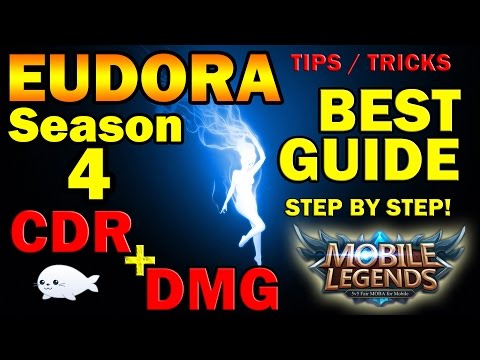 How to EUDORA CDR - Best Guide - S4 Build, Strategy, Tips, and Tricks! - Mobile Legends Video