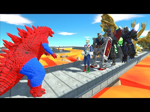 Spiderman Godzilla Lava Death Run - ARBS