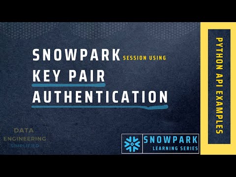 Snowpark Python Api Rsa Key Pair Authentication Example
