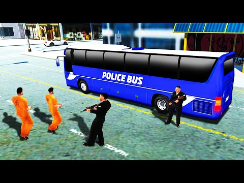 Offroad US Police - Transporter Bus Driving Sim #2 - Andorid Gameplay