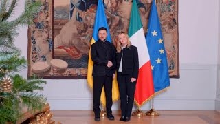 Zelensky a Roma, il presidente ucraino accolto da Giorgia Meloni