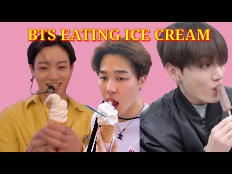 BTS EATING ICE CREAM COMPILATION