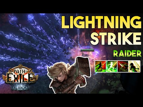 [3.19] Lightning Strike Build | Raider | Lake of Kalandra | Path of Exile 3.19