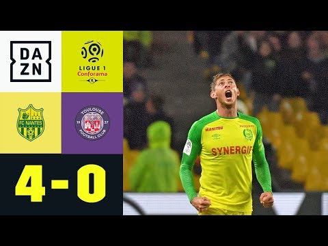 Hattrick von Kanarienvogel Emiliano Sala: FC Nantes - FC Toulouse 4:0 | Ligue 1 | DAZN Highlights