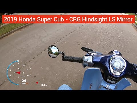 SUPERCUB: Installing CRG Hindsight Lane-Splitter Bar-end Mirrors