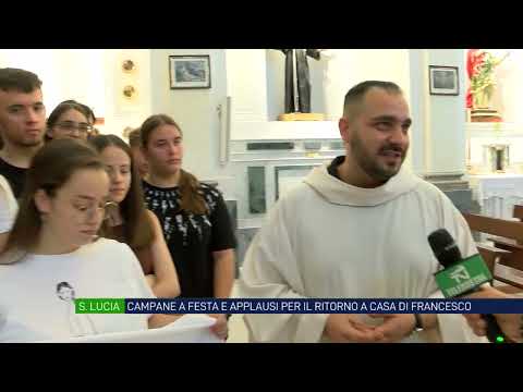 Stamane a Santa Lucia di Serino campane a festa e applausi per il ritorno a casa di Francesco