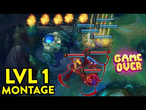 CRAZIEST LEVEL 1 MOMENTS IN LEAGUE OF LEGENDS #4
