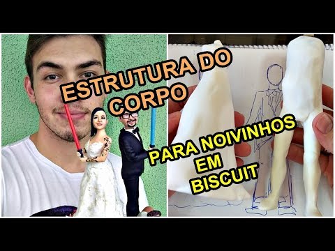 ESTRUTURA PARA NOIVINHOS EM BISCUIT- Passo a Passo Completo