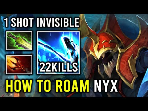 How to Invisible Roaming 1 Shot Burst Mind Flare Level 5 Dagon Nyx Assassin Dota 2