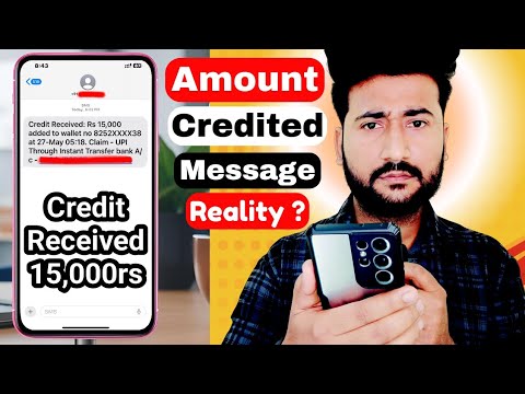 Credit Received Rs 15000 added to wallet message reality ? | Credit of INR 15000 successful wallet