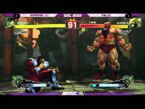DB Somniac vs Falco SF4 AE2012 Grand Final Southern Cross Championship 2013