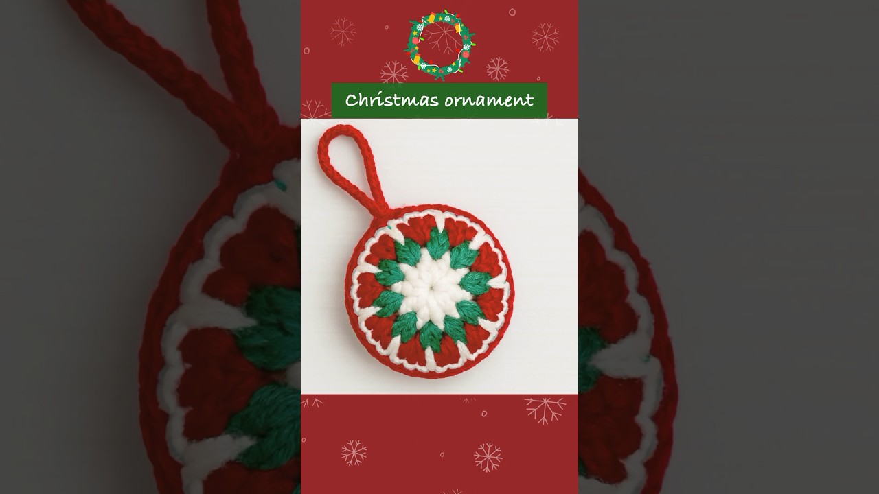 🎄Crochet Christmas Ornament🎄코바늘 크리스마스 오너먼트 #crochet #코바늘 #christmas#diy