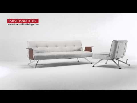 Innovation - Clubber Schlafsofa mit Armelhne und Sessel