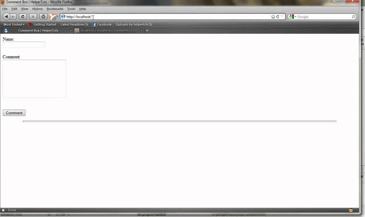 How to Create PHP Comment box using MySQL Database - Part 1