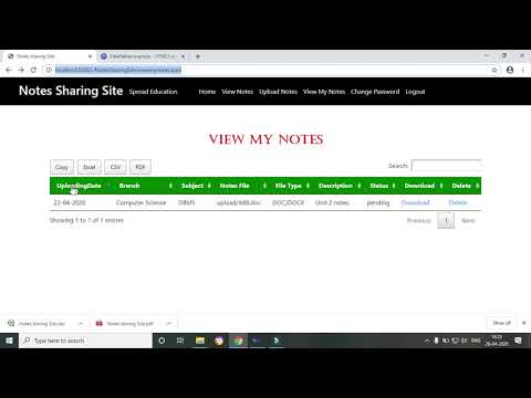 12 ASP NET Project Development | Notes Sharing Site | Hindi
