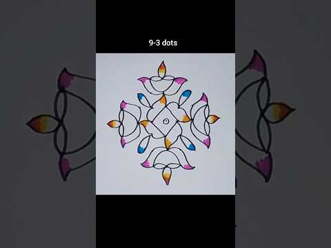 Simple deepavali rangoli design #deepakolam #kolam #muggulu #easykolam #shorts #reels