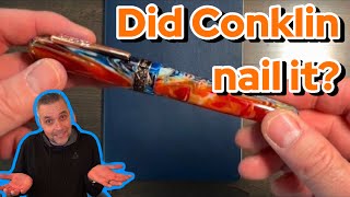 Reviewing the Conklin 1898 Misto Orange and the Opus Omar 88 Demonstrator