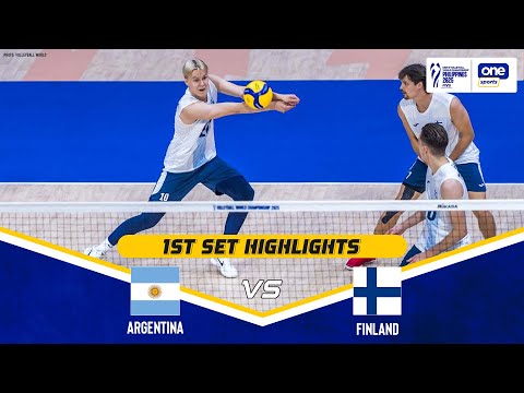ARGENTINA vs. FINLAND | SET 1 HIGHLIGHTS | 2025 FIVB MEN'S WORLD CHAMPIONSHIP | SEPT. 14