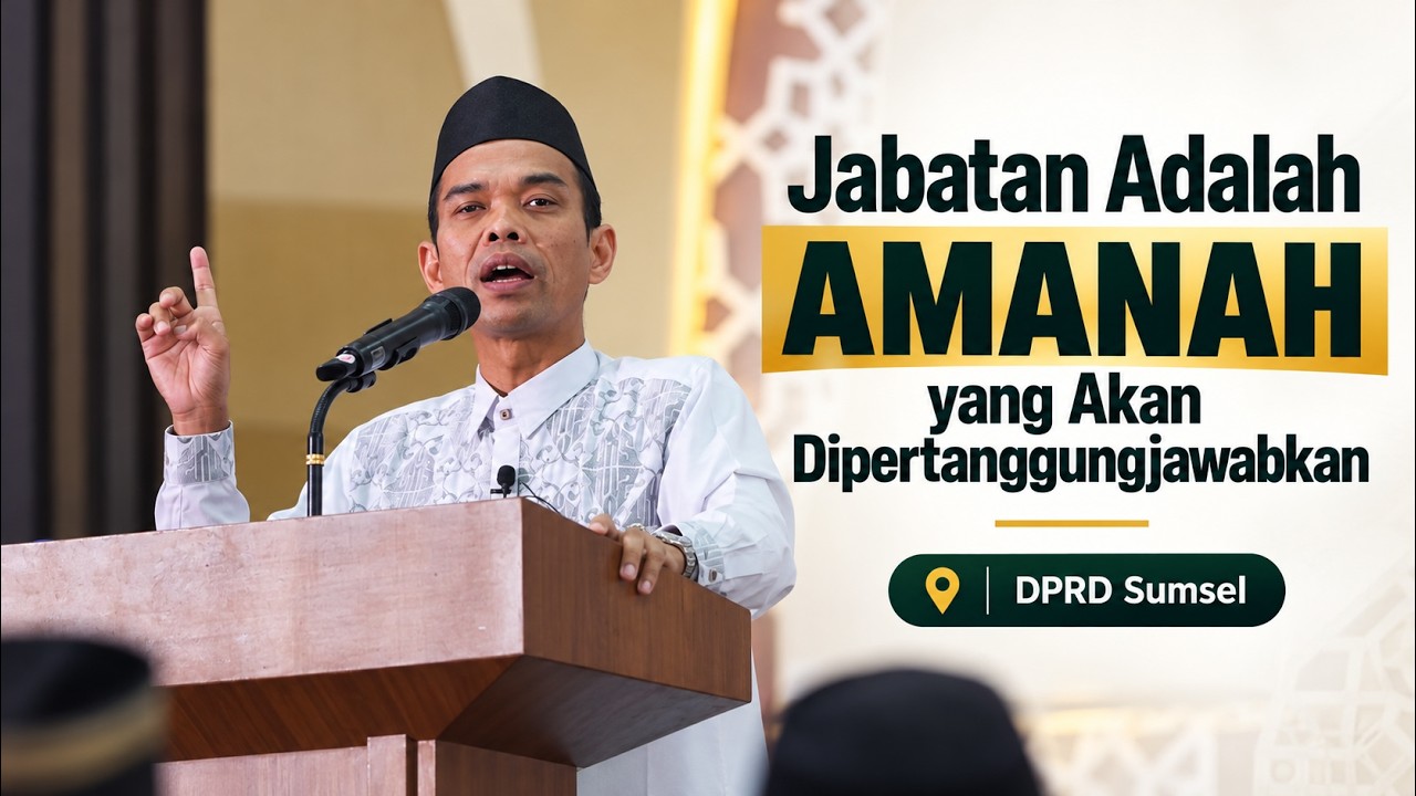 Jabatan Adalah Amanah yang Akan Dipertanggungjawabkan | Tausiah DPRD Sumsel