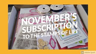 November's Subscription for The Stamps of Life | Gold Club | Wacky Wednesday