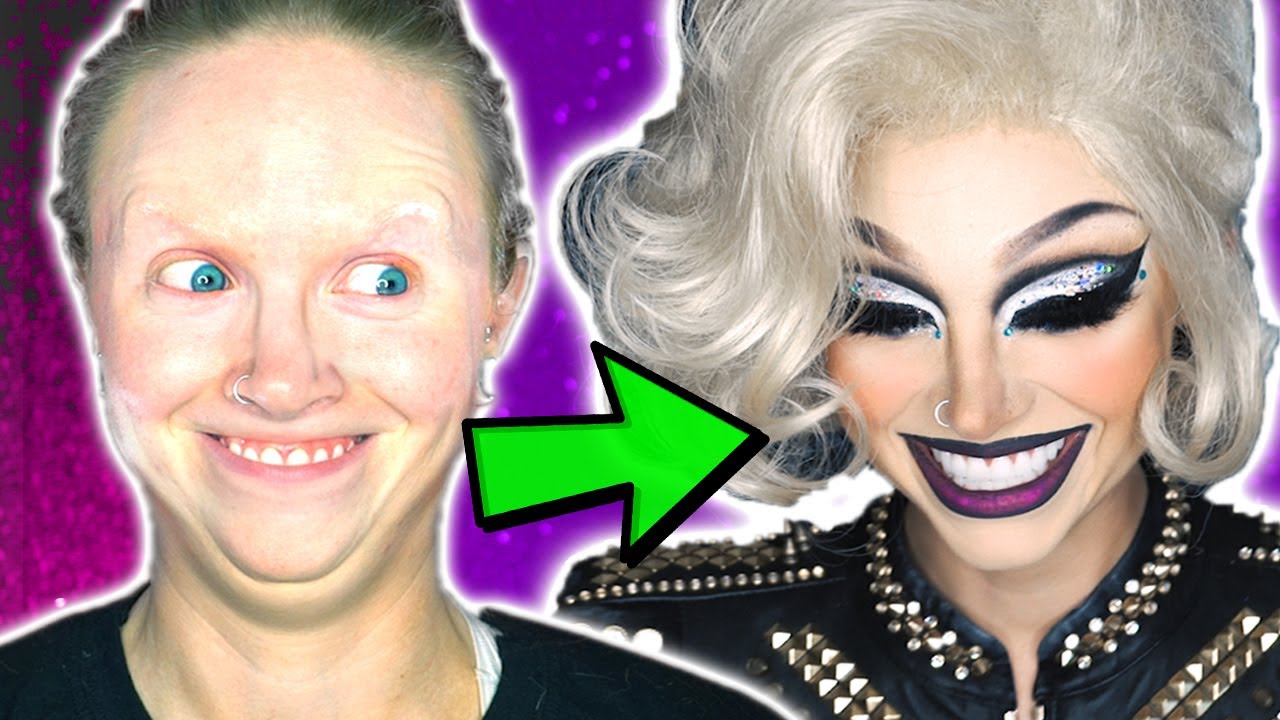 first time DRAG MAKEUP transformation
