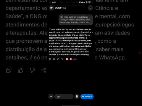 Bate papo legal sobre o Instituto Pão da Vida 