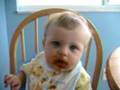 Brayden Eating Sweet Potatoes