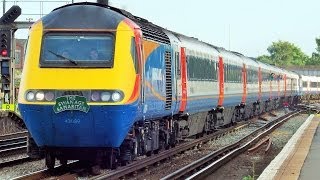 preview picture of video 'East Midland Trains/ South West Trains HST Storms Eastleigh'