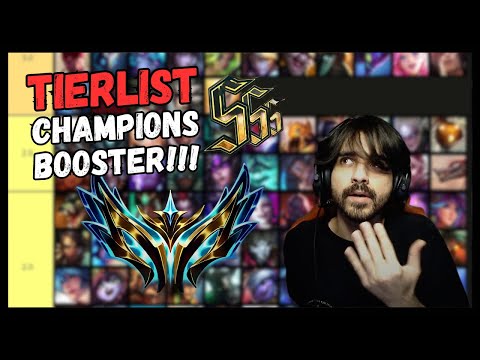 OS MELHORES CHAMPIONS PARA BOOSTAR NO LOL! Tierlist dos Campeões Favoritos dos Boosters