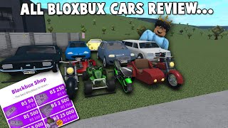 buying and reviewing ALL BLOXBURG BLOXBUX CARS...