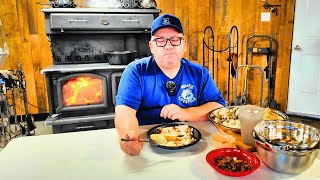 Newfoundland's Traditional Cod Fish, Potatoes, Brewis with Scruncheons.