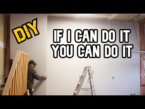 How To Drywall your GARAGE by YOURSELF