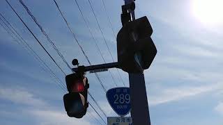 福島県では珍しい点滅音付きの信号機【音響式信号機】