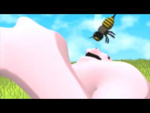 Bee VS monster blender 3d animation