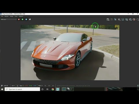 how to render real car in v-ray 5 and maya 2022.3