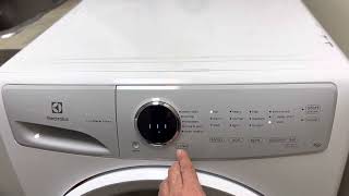 Electrolux washer diagnosis and error codes