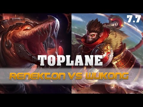 Renekton vs Wukong | TOPLANE | 7.7 | Diamond SoloQ | 001