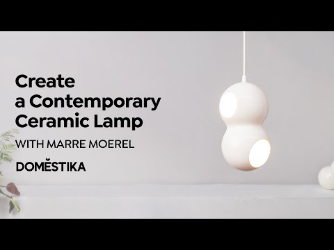 Criação de luminárias de cerâmica usando objetos encontrados - um curso de Marre Moerel | Domestika Português