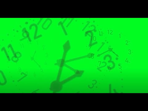 Green Screen CLOCKS TIME Animated | NO COPYRIGHT Animation Graphics For Projects (Free To Use)