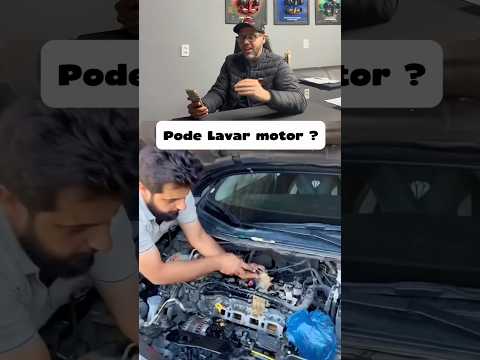 Lavar motor eu já vi mas não desse jeito, e você ?