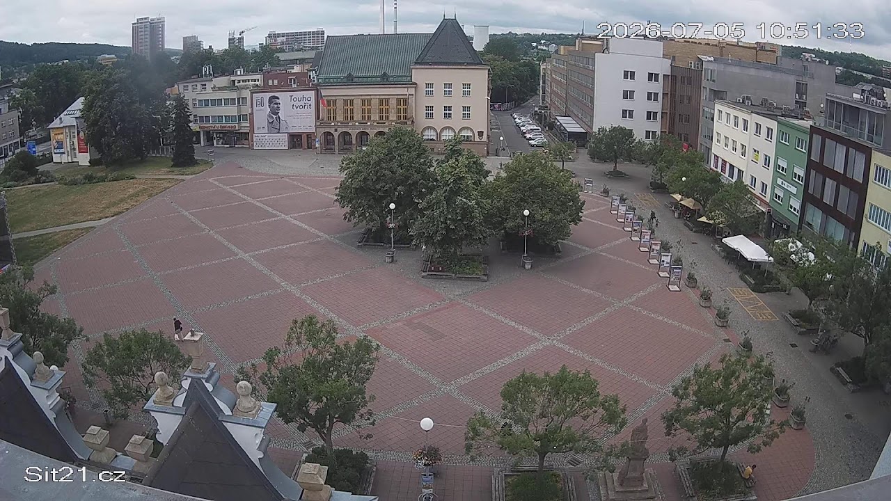Live webcam view of Náměstí Míru Square