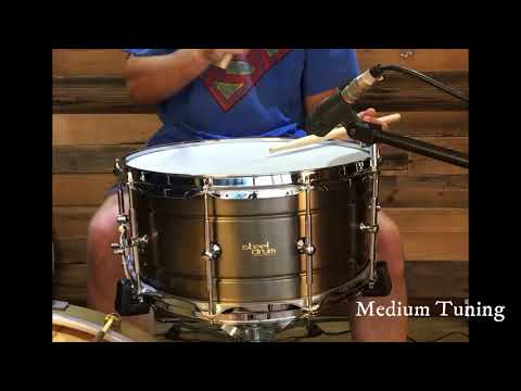 Steeldrum Brass 6,5x14 "Tuscan" finish - Test