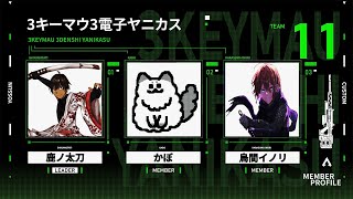 【#APEX】YOSSUNカスタム 本番 「3キーマウ3電子ヤニカス」/with 鹿、かぼ