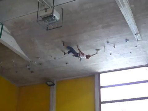 Melloblocco 2012 - Sasha Digiulian - Climbing the gym roof